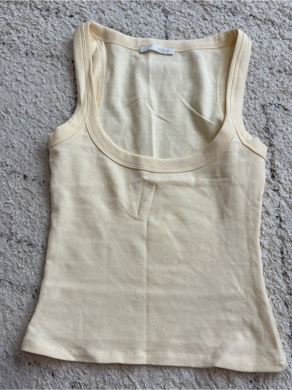 Zara Butter Scoop Neck Tank Top